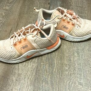 Nike women light coral sneakers (running shoes)